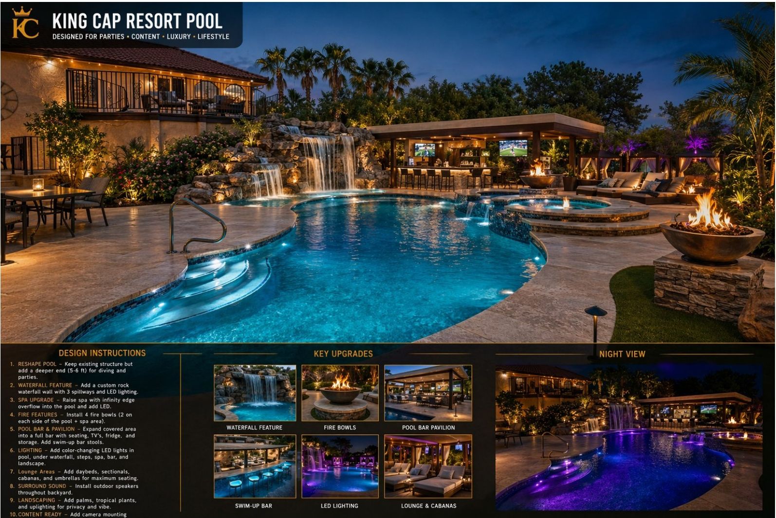 King Cap Resort Pool